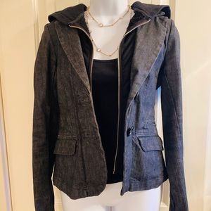 Joe’s Jeans Jean Jacket Hoodie Sweatshirt Blazer Combo Size Small